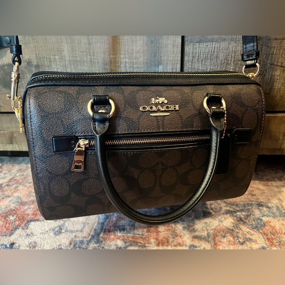 Coach Rowan Satchel Bag In Signature Canvas